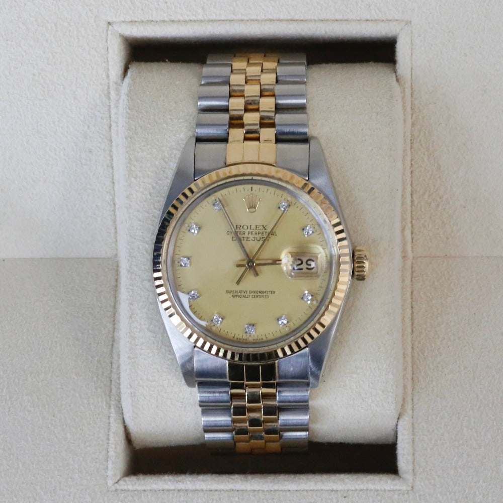 Rolex Datejust 36 16013 Champagne Dial