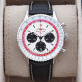 Breitling Navitimer B01 Chronograph 43 Boeing 747  AB0138 White 43mm Excellent 2023 Box and Papers
