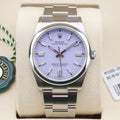 Rolex Oyster Perpetual 36  126000 Lavender 36mm Unworn 2025 Complete Set