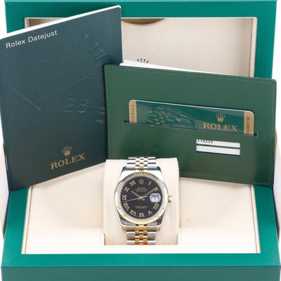 Rolex Datejust 36 Black Circa Dial 116233 Year: 2009