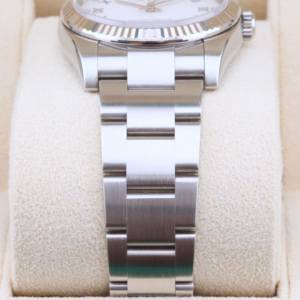 Rolex Oyster Perpetual 36 White Roman Diamond Dial 116034 Year: 2010