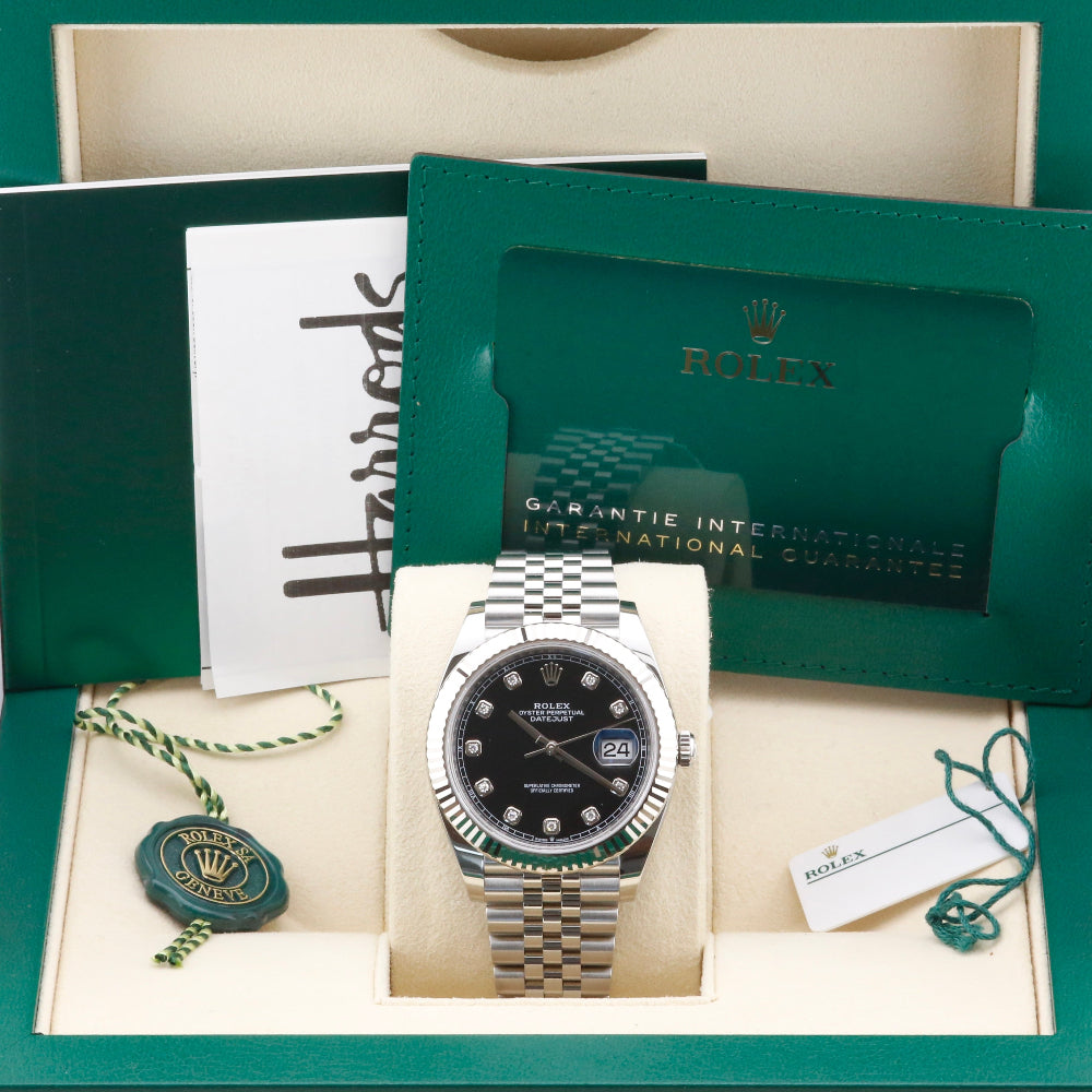Rolex Datejust 41 Black Diamond Dial 126334 Year: 2023