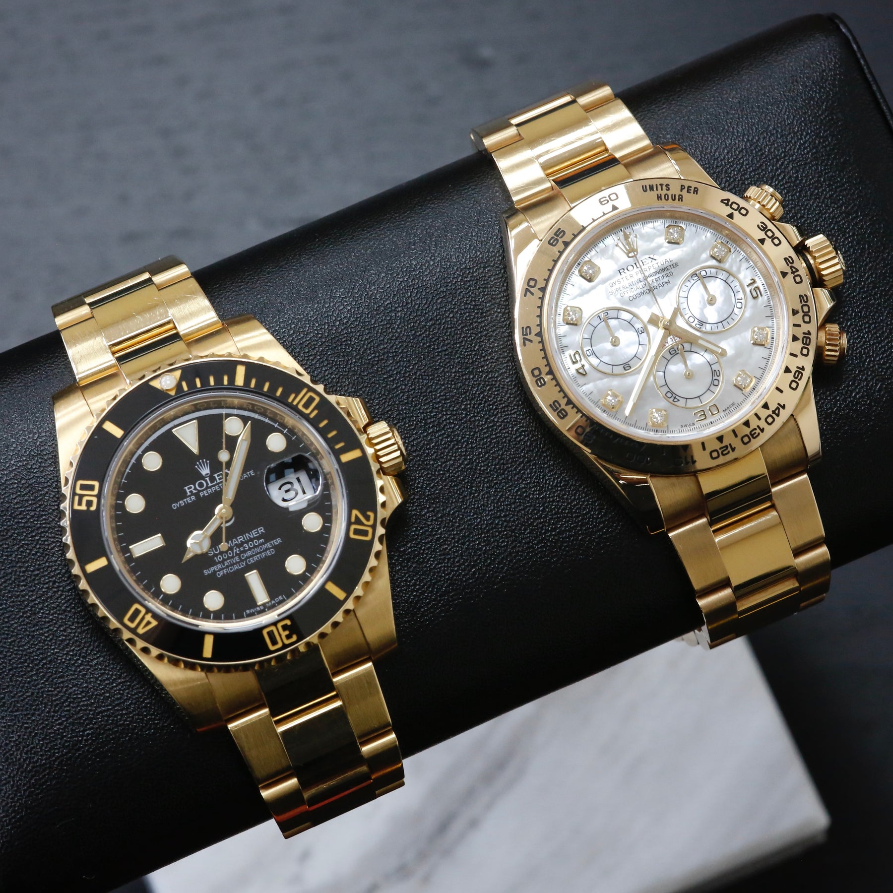 Gold Rolex Sport watches