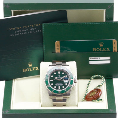 Rolex Submariner Hulk 116610LV Year: 2018