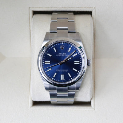 Rolex Oyster Perpetual Blue Dial 41 124300