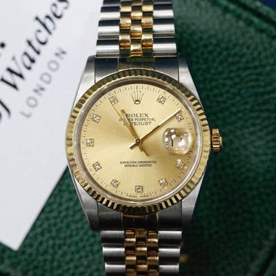 Rolex Datejust 36 Champagne Dial 16233