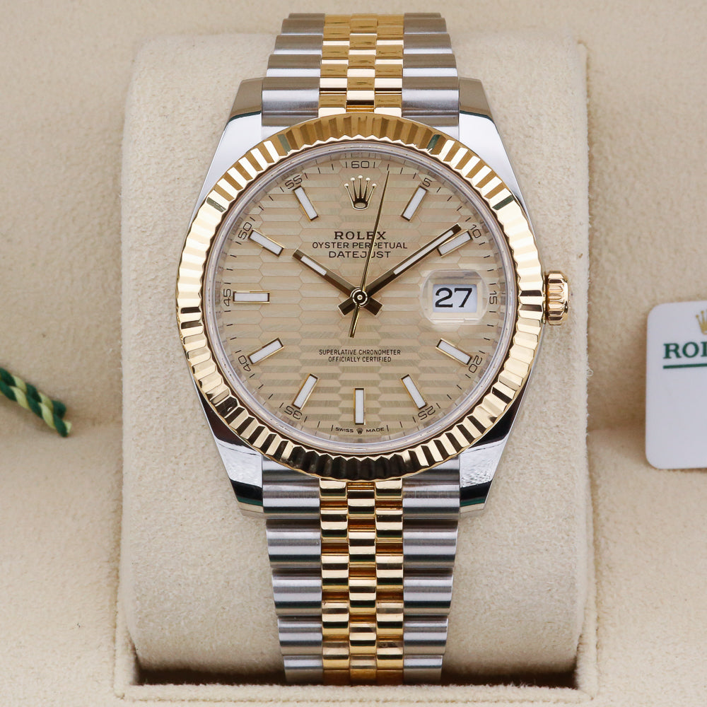 Rolex Datejust 41 Champagne Motif Dial 126333 Year: 2022