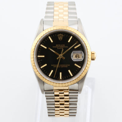 Rolex Oyster Perpetual Date 34 Black Dial 15233