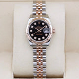 Rolex Datejust 26  179171 Black Diamond Dial 26mm Unworn 2012 Box and Papers