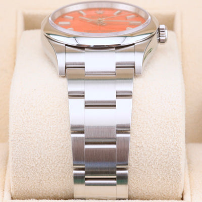 Rolex Oyster Perpetual 36 Coral Red Dial 126000 Year: 2021