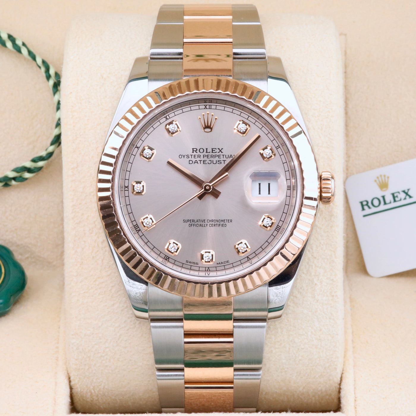 Rolex Datejust 41 Sundust Diamond Dial 126331 Year: 2017