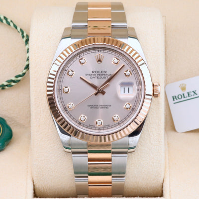 Rolex Datejust 41 Sundust Diamond Dial 126331 Year: 2017