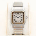 Cartier Santos Galbee  1566 White 29mm Unworn 2002 Box and Papers