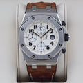 Audemars Piguet Offshore  26170ST White Safari 42mm Very good  2008 Complete Set