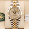 Rolex Datejust 36  126233 Champagne Motif Dial 36mm Unworn 2021 Complete Set