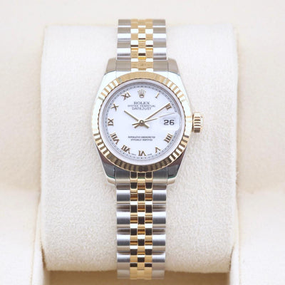 Rolex Datejust 26 White Roman Dial 179173