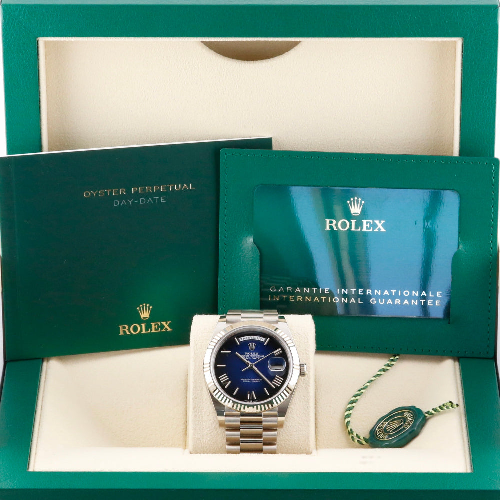 Rolex Day-Date 40 Blue Ombré Dial 228239 Year: 2025