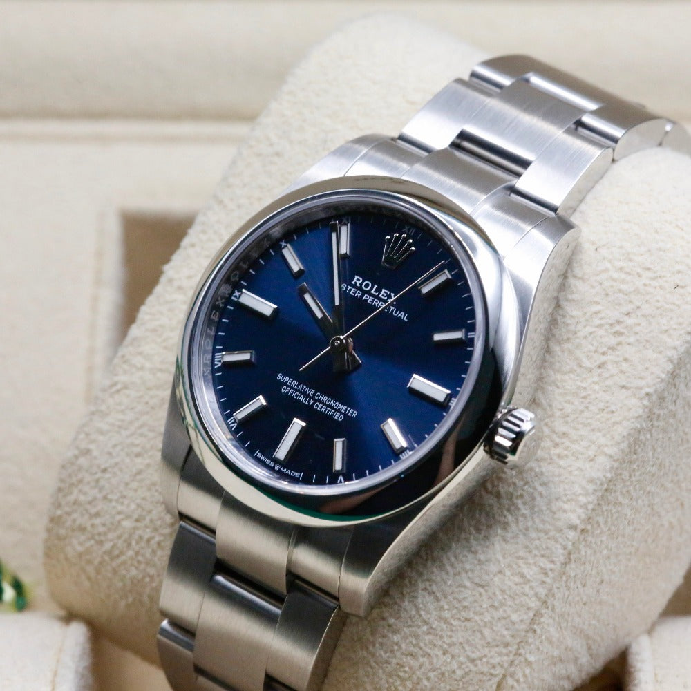 Rolex Oyster Perpetual 34 Blue Dial 124200