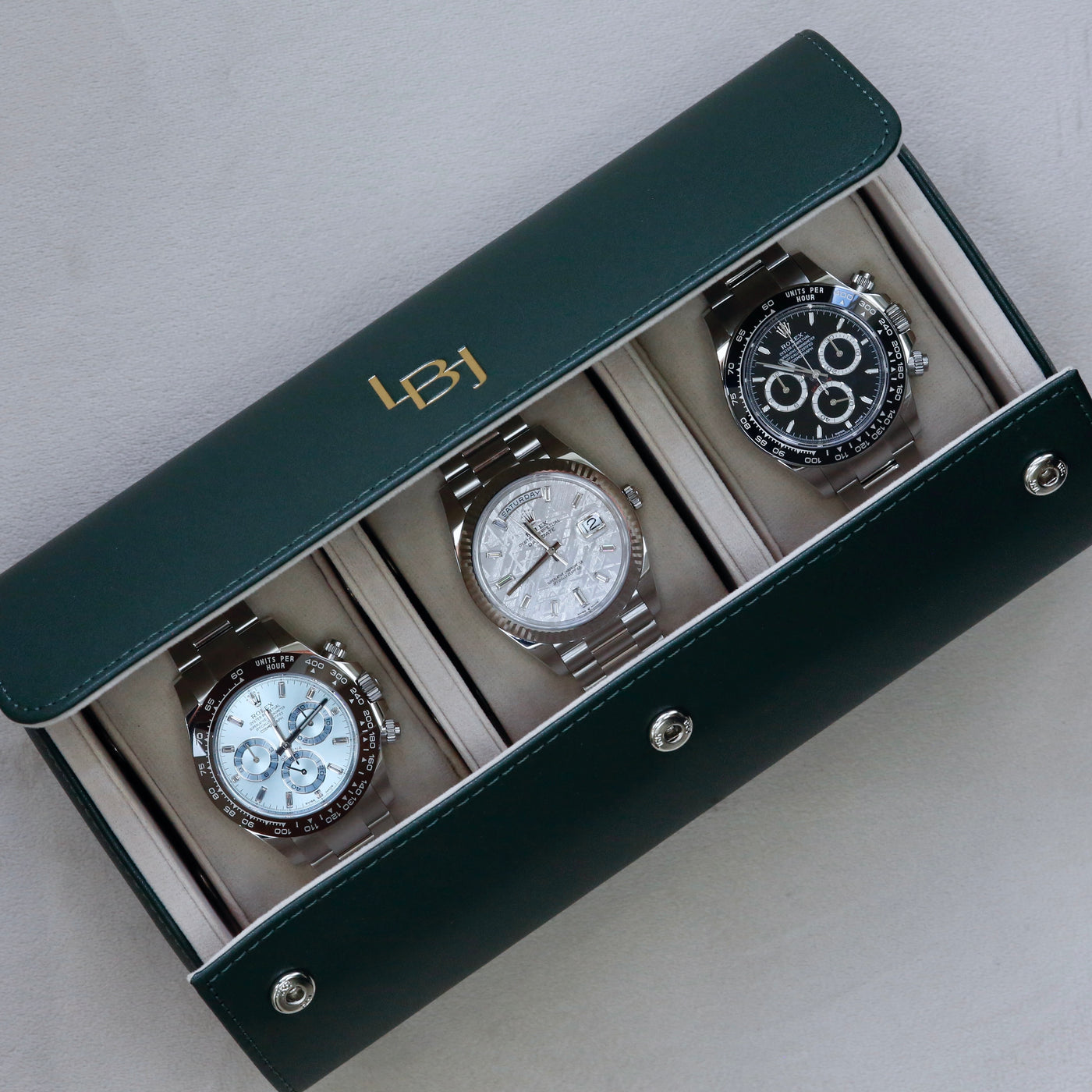 LBJ Watches Triple Luxury Watch Travel Case