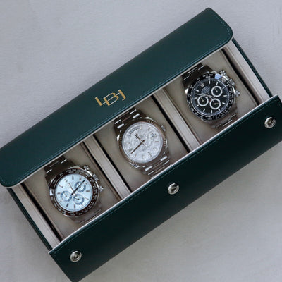 LBJ Watches Triple Luxury Watch Travel Case