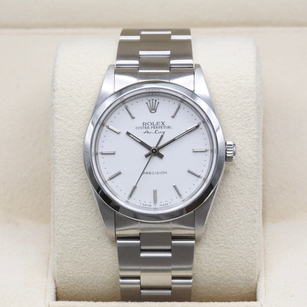 Rolex Air-King 14000M White Dial Year: 2001