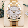 Rolex Day-Date 40  228238 Silver 40mm Unworn 2017 Box and Papers (with Tags)