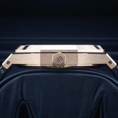 Audemars Piguet Royal Oak Rose Gold Black Dial 15500OR Year: 2021