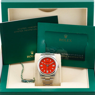 Rolex Oyster Perpetual 41 Coral Red 124300