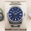 Rolex Oyster Perpetual 41  124300 Blue Sunburst 41mm Unworn 2024 Box and Papers (with Tags)