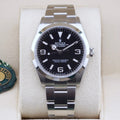 Rolex Explorer 36  124270 Black 36mm Excellent 2022 Complete Set (with Tags)