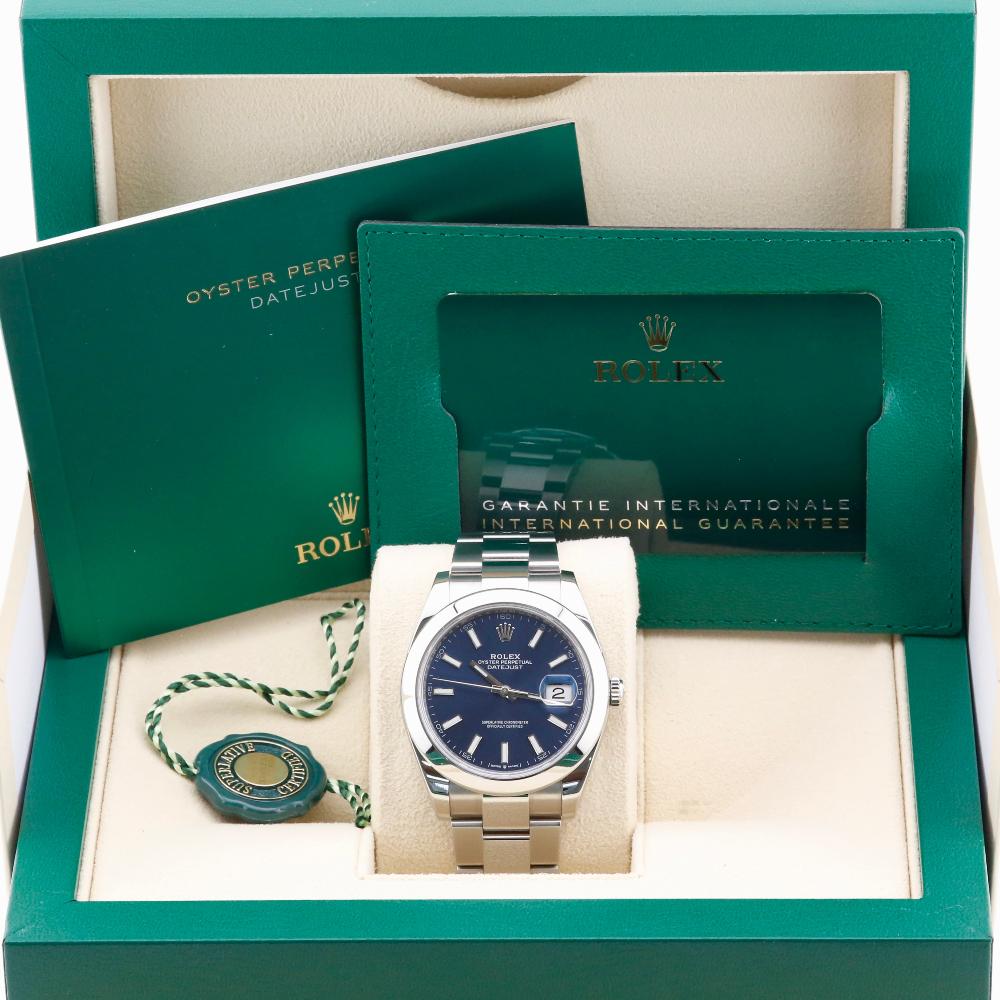 Rolex Datejust 41 Blue Dial 126300 Year: 2023