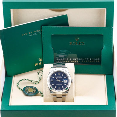 Rolex Datejust 41 Blue Dial 126300 Year: 2023