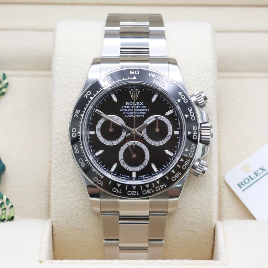Rolex Daytona 126500 Black Dial Year 2023 lbjwatches