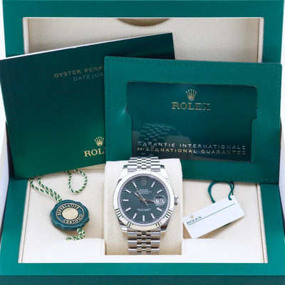 Rolex Datejust 41 Green Motif Dial 126334 Year: 2023