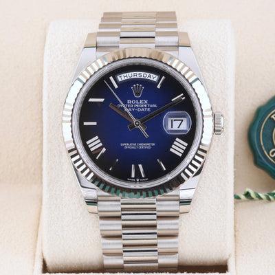 Rolex Day-Date 40 Blue Ombré Dial 228239 Year: 2025