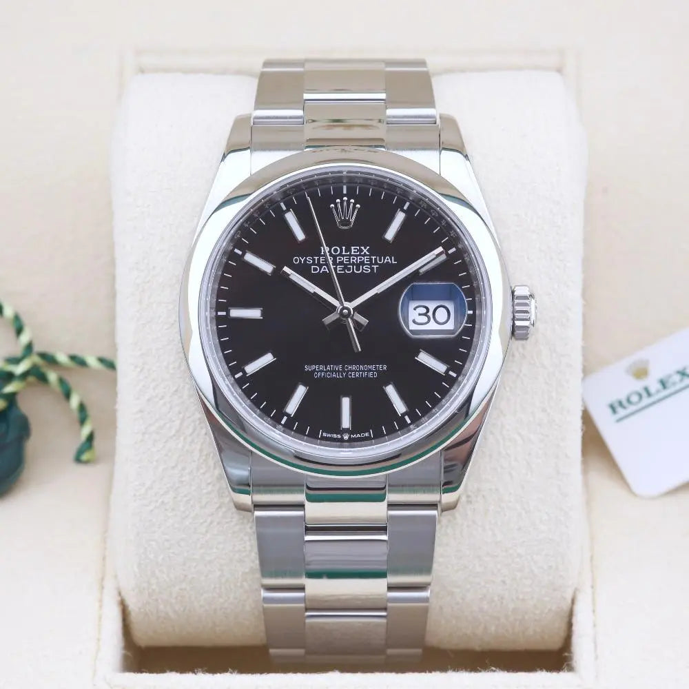 Rolex Datejust 36 Black Dial 126200 Year: 2019 lbjwatches
