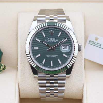 Rolex Datejust 41 Green Motif Dial 126334 Year: 2023