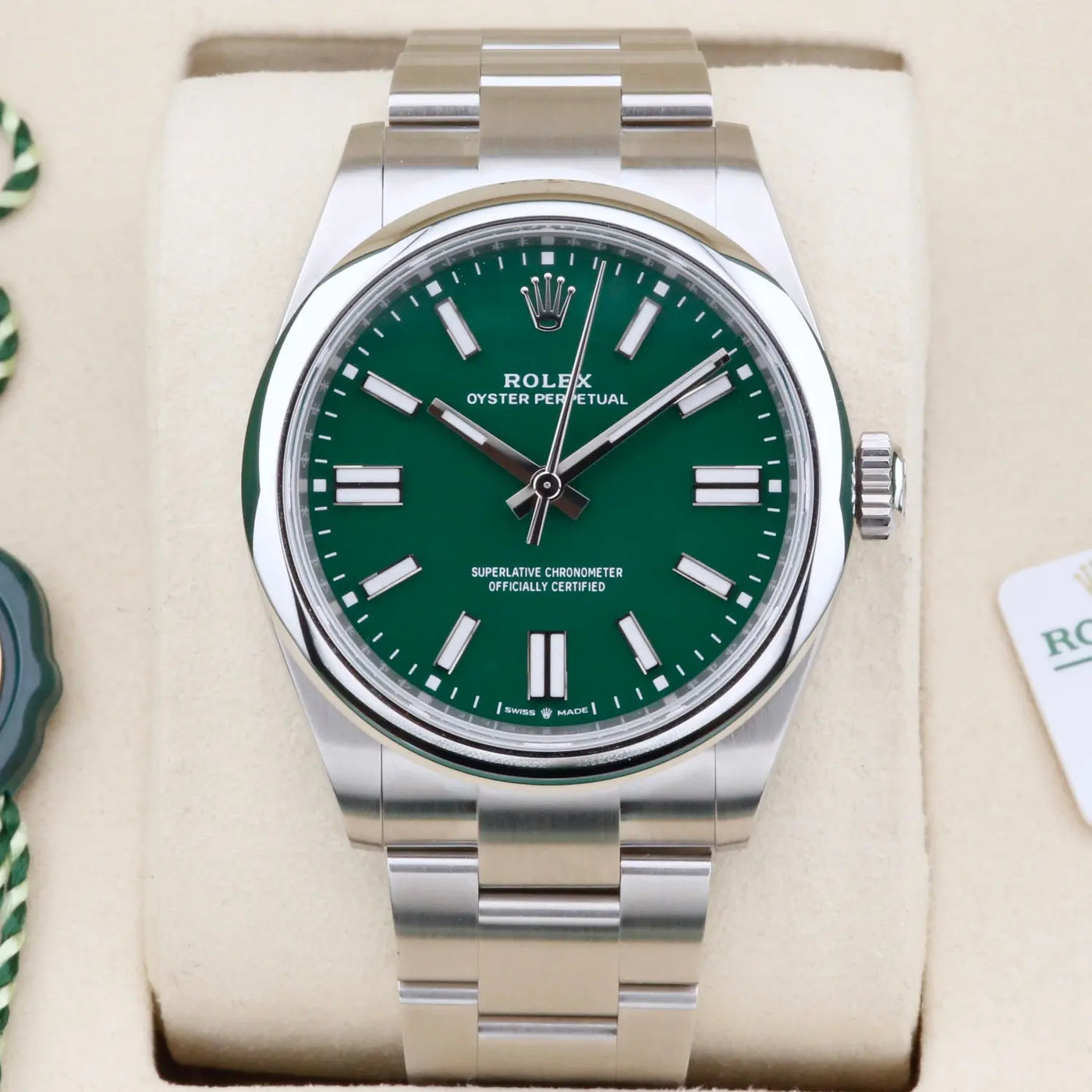 Rolex Oyster Perpetual 41 Green 134300 Year: 2025
