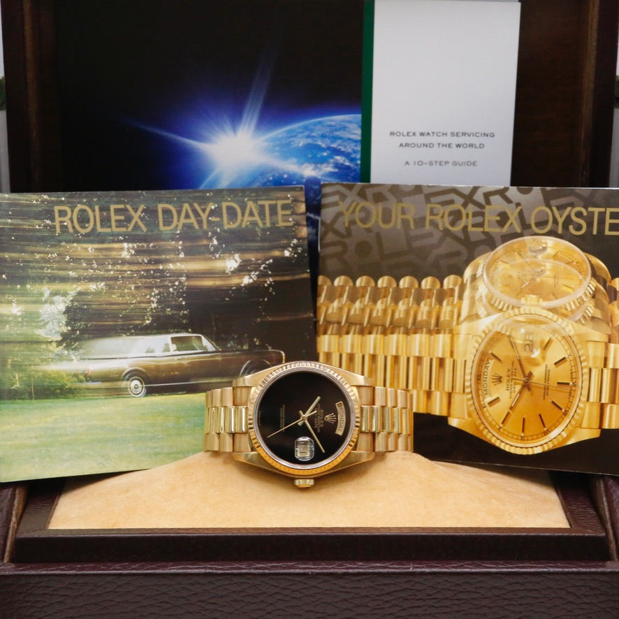Rolex Day-Date 36 18038 Onyx Dial Year: 1984