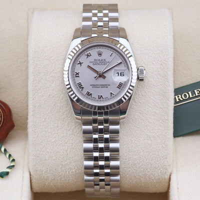 Rolex Datejust 26 Silver Roman Dial 179174 Year: 2009