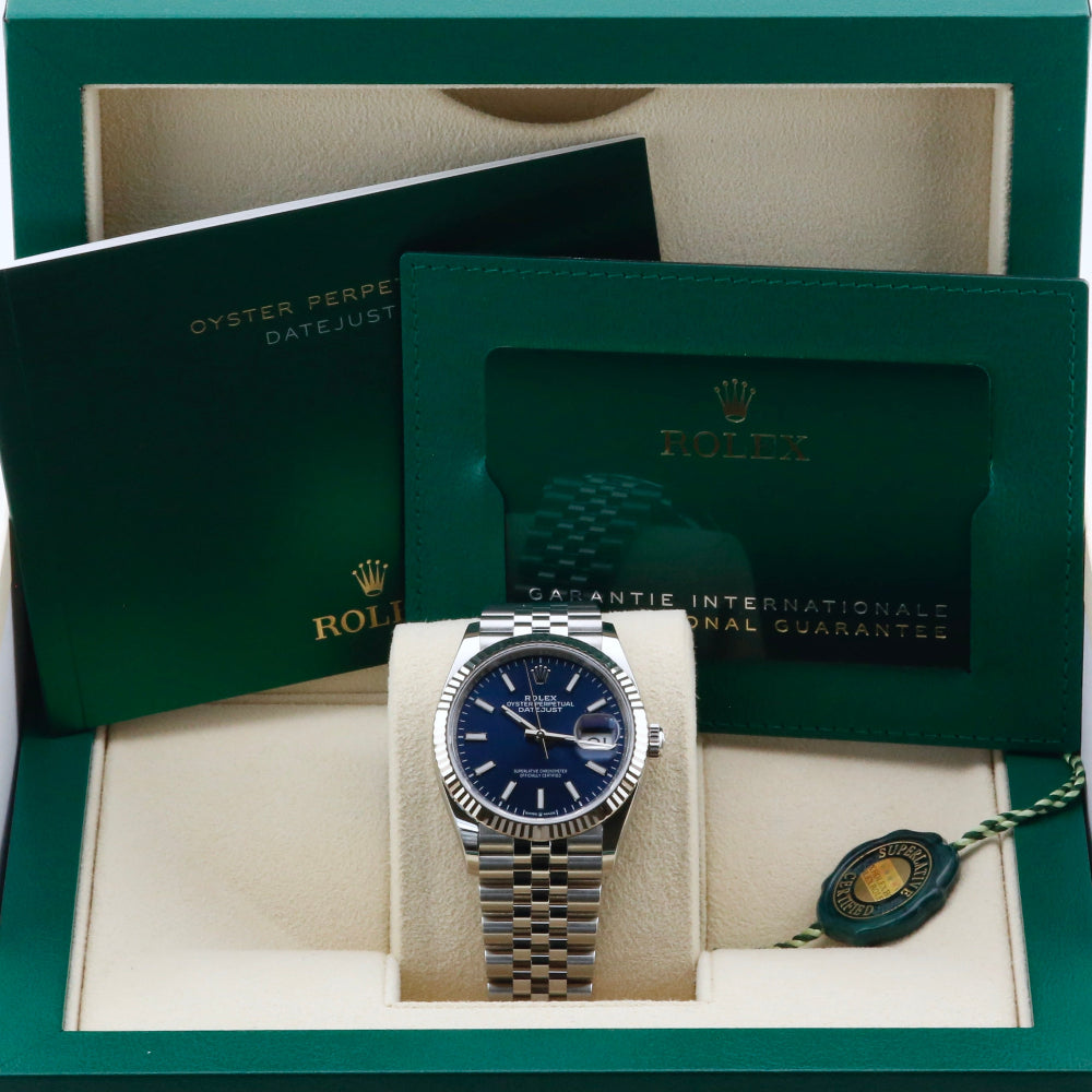 Rolex Datejust 36 Blue Dial 126234 Year: 2024