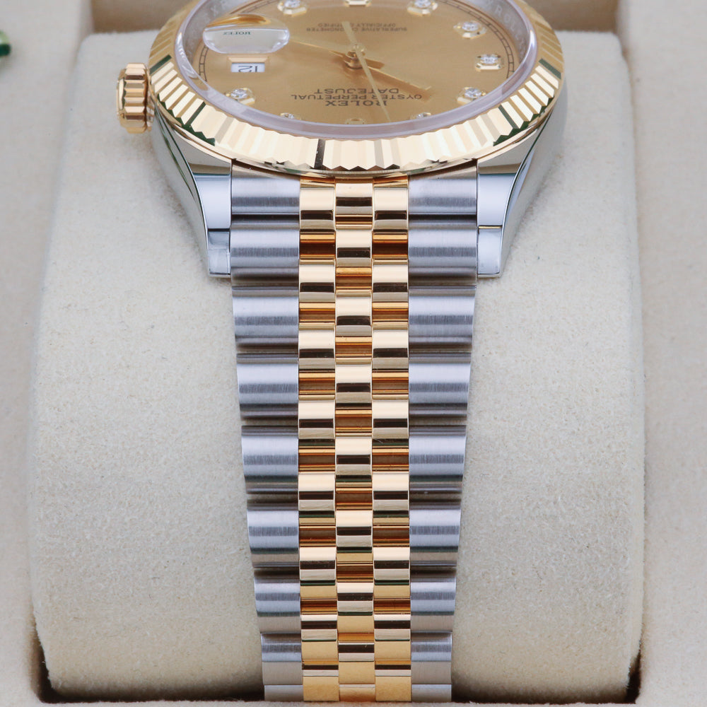 Rolex Datejust 36 Champagne Diamond Dial 126233 Year: 2025