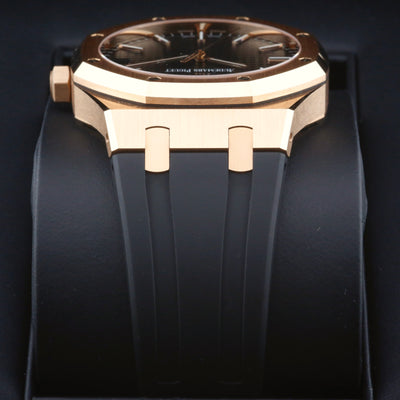 Audemars Piguet Royal Oak Rose Gold Black Dial 15500OR Year: 2021