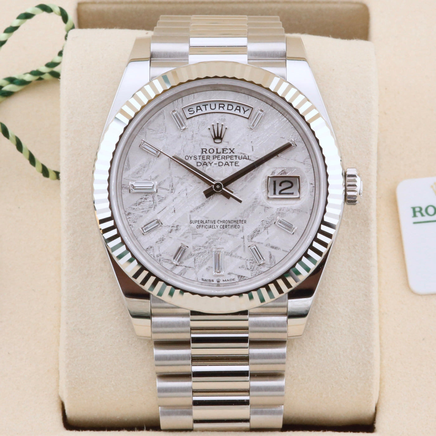 Rolex Day-Date 40 Platinum Meteorite Dial 228236 Year: 2025