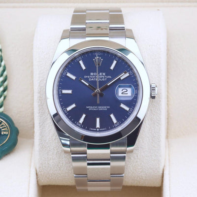 Rolex Datejust 41 Blue Dial 126300 Year: 2023