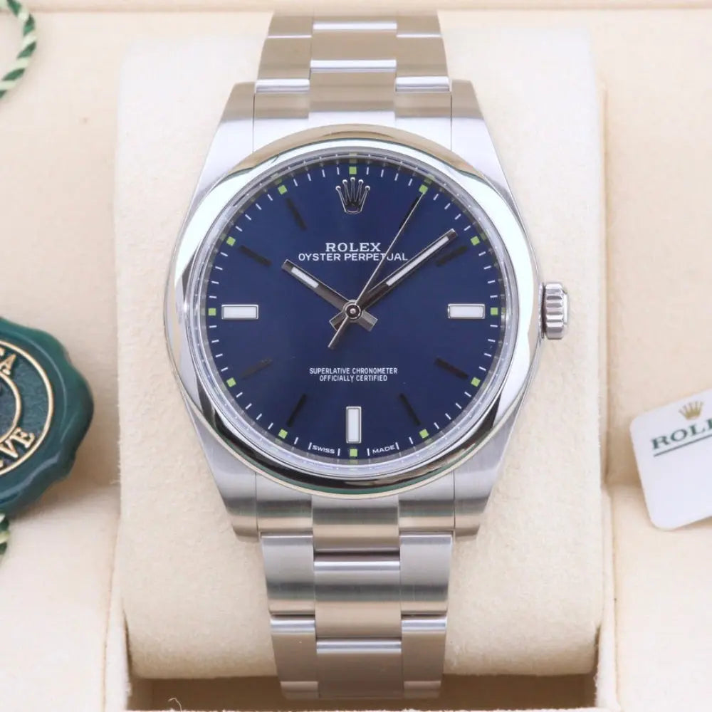 Rolex Oyster Perpetual 39 Blue 114300 Year: 2018 lbjwatches