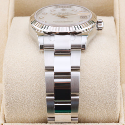 Rolex Datejust 31 White Mother of Pearl Diamond Dial 278274 Year: 2024