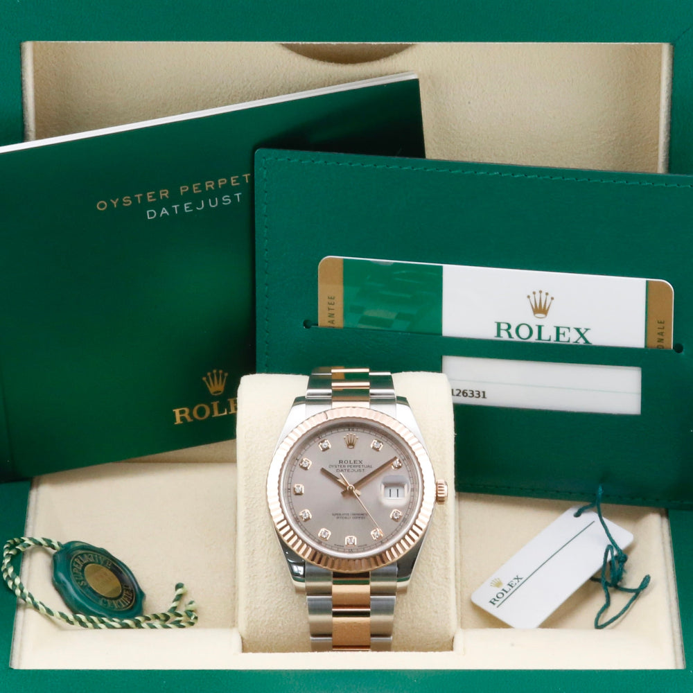 Rolex Datejust 41 Sundust Diamond Dial 126331 Year: 2017