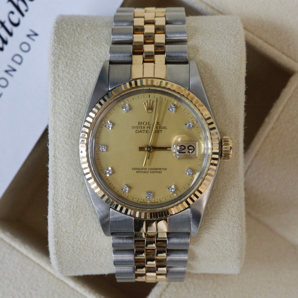 Rolex Datejust 36 16013 Champagne Dial