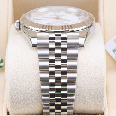 Rolex Datejust 41 White Roman Dial 126334